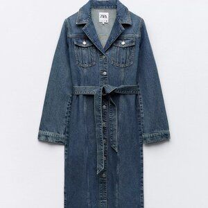 NWT- Zara Denim Midi Dress